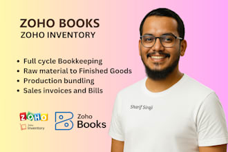 manage zohobooks for bookkeeping accounting and inventory