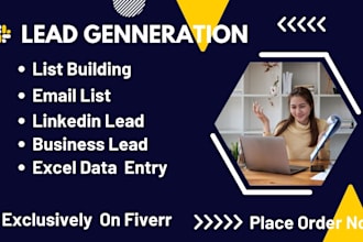 do b2b lead generation linkedin and web research