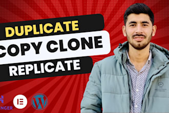 duplicate copy clone design or redesign wordpress website using elementor pro