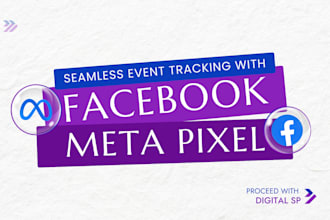 set up your facebook meta pixel, link to website for seamless event tracking