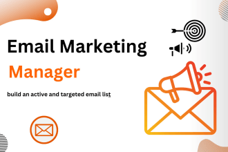 manage account mailchimp   and make email marketing campaign