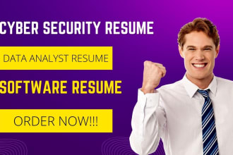 do resume writing, cyber security, data analyst, data science resume