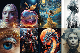 generate ai images, ai art, ai nft, nft collection and illustration