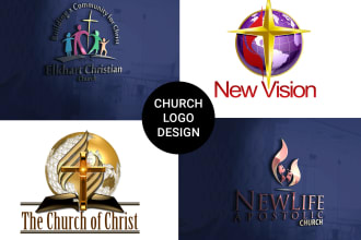 design modern catchy church, ministry logo in 12hrs