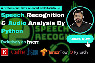 do real time speech recognition and audio analysis by  python