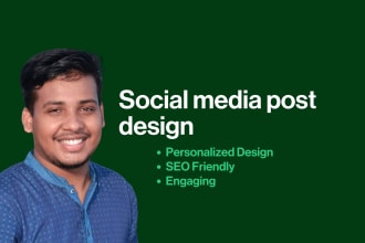 do social media post design for you
