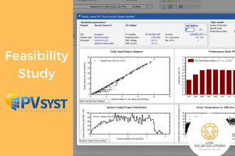 design solar pv system in 3d and pvsyst simulation report