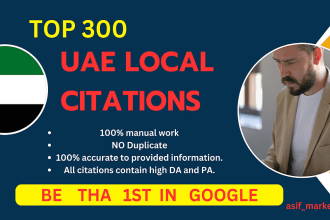 do uae,local citations and directory submissions for SEO