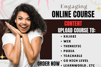 create ebook, online course content, wix website course upload, training manual