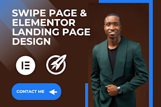 do swipe page landing page, elementor landing page, swipe page opt in page