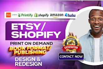 set up book publishing format lulu amazon kdp print  on demand,shopify redesign