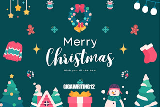 design professional christmas book or ebook cover with mockup