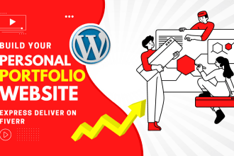 design personal portfolio, CV, resume website by wordpress