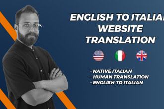 translate your english website into italian