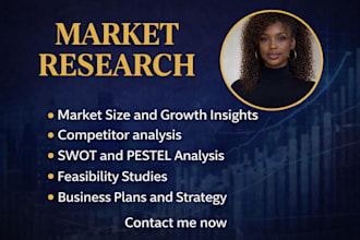 do market research, business plans, competitor analysis, swot analysis