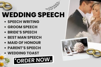be your wedding speech writer, bridesmaids best man speech
