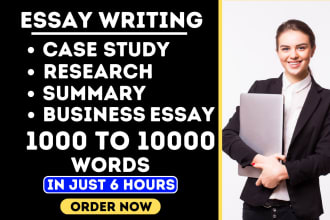 write essay, research report, case study analysis, on any topic