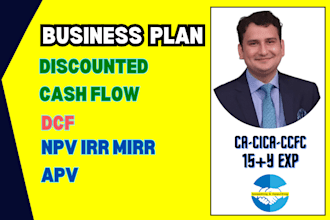 do expert business valuation, dcf, npv, irr, and financial analysis