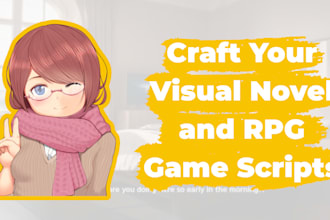 professionally write your visual novel and game scripts