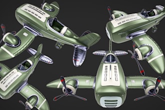 create stylized, low poly models, asset packs or game props