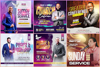 design amazing church flyer and event flyer