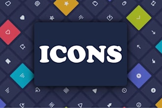 design unique line art icon for your web