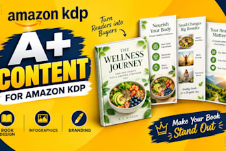design high converting amazon KDP a plus content and book banners