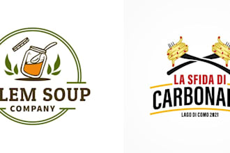 design restaurant, pizza, bbq, food logo, and food truck design