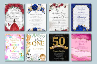 design wedding invitation card or birthday card