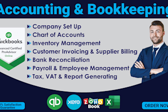 be your bookkeeper using quickbooks online and xero