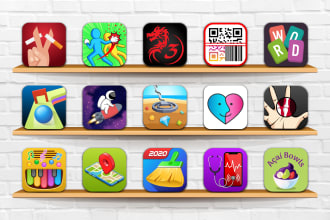 design flat or simple 3d app icon