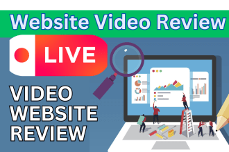 do website review and give you video feedback and suggestions