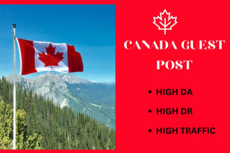 do high quality canada guest post with  authority do follow backlinks