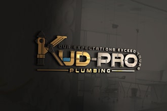 design plumbing, real estate, gutter, hvac logo