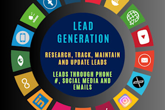 do lead generation products listing uploads company research email list