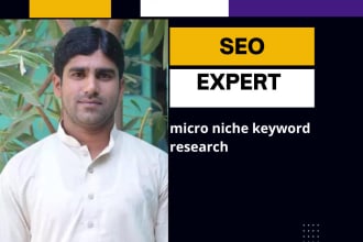 do micro niche keyword research and easy to rank
