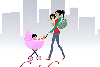 do kids,baby,birthday,childcare logo design