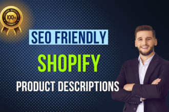write shopify product descriptions with SEO
