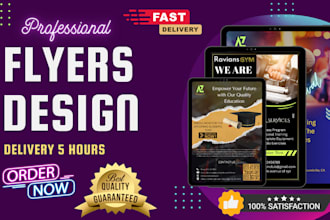 create a custom minimalist flyer design for business and events