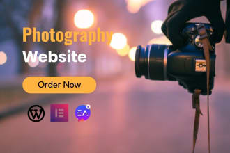 design a photography website in wordpress