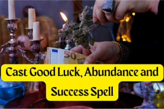cast good luck, abundance and success spell