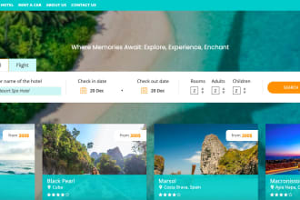 create a travel website for you