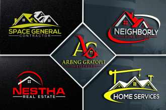 do property, real estate, home, construction logo design