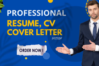 resume redesign , cv and cover letter design