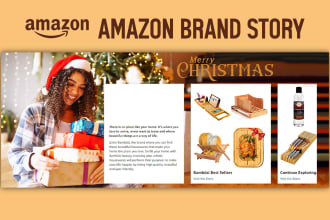 design professional amazon brand story