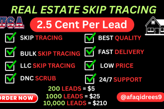 do bulk skip tracing and real estate skip tracing