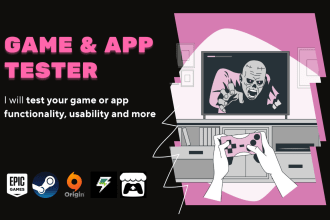 test and review your game or app