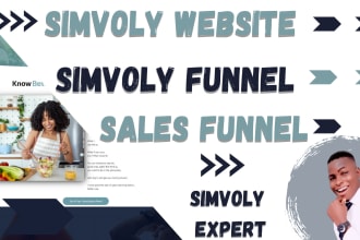 design simvoly website, simvoly funnel, simvoly landing page,  sales funnel