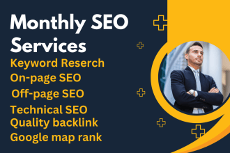 do monthly SEO services for google first page ranking