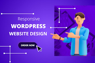 design one page website, wordpress landing page elementor, lead capture page